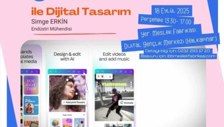 İzmir’de Dijital Gençlik Merkezi’nde “Canva ile Dijital Tasarım” eğitimi başlıyor